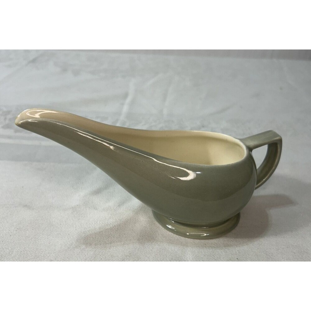 Red Wing Pottery Bronze Lotus Gravy Boat or Creamer Mid Century Modern MCM